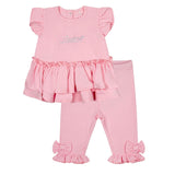 Little a Jackie pink fairly leggings set la24109
