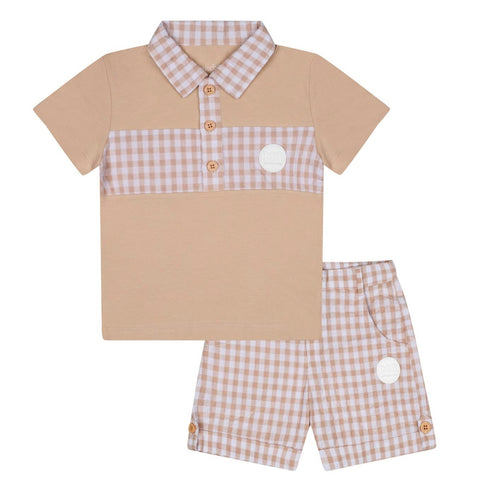 Mitch and son Tate polo set ms24113