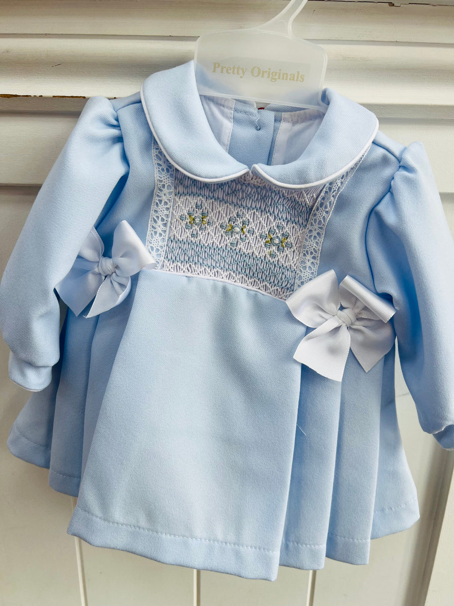 Pretty originals smocked sales dress