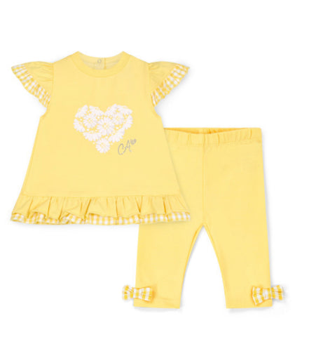 Little a Bonnie frill leggings set