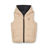 Mitch and son James reversible gilet