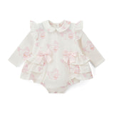 Little a cute as a cupcake print romper