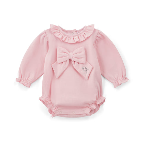 Little a cute as a cupcake bow romper