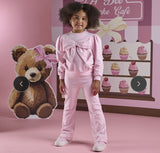 A dee Luna pink flare  tracksuit