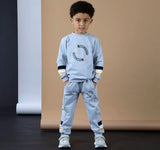 Mitch and son Logan tracksuit