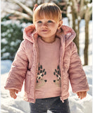 Mayoral padded blush pink coat