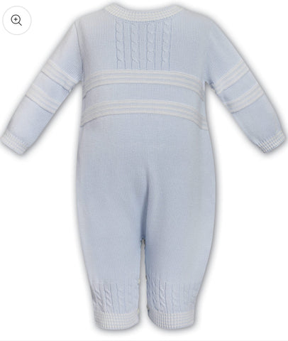 Sarah Louise blue knitted all in one