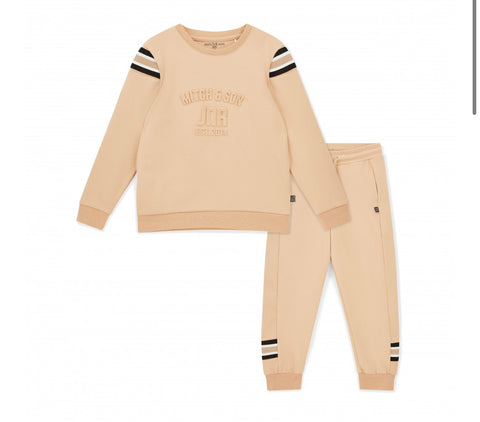 Mitch and son tracksuit