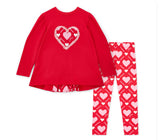 A dee Lola heart print leggings set