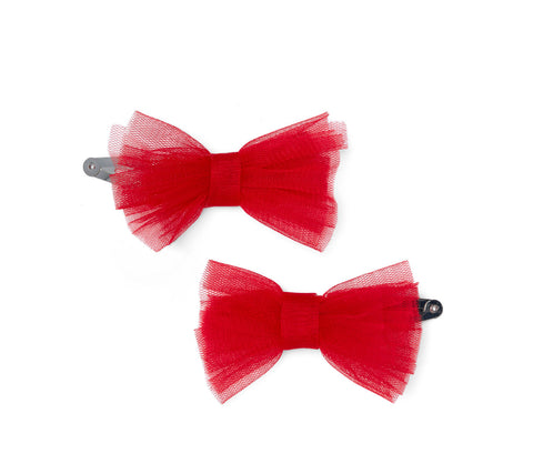 Little a tulle bow hairclip