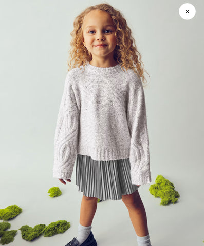 Mayoral sequin sweater and skirt set