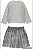 Mayoral sequin sweater and skirt set