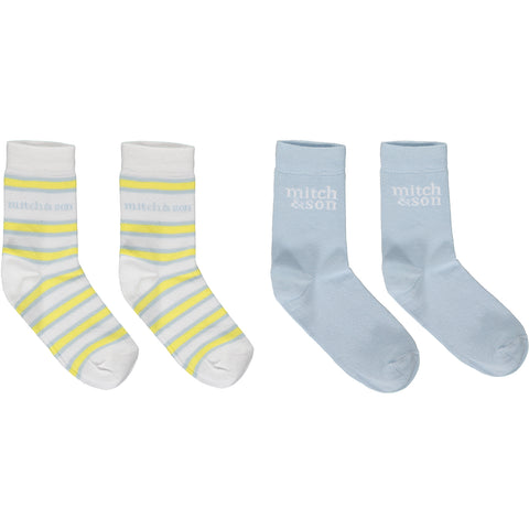 Mitch and son 2 pack socks ms23124