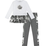 A dee Tia rose print leggings set w224524