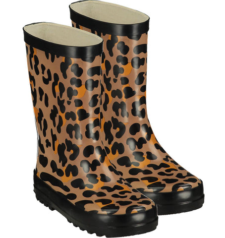 A dee Splash leopard print wellies w215103