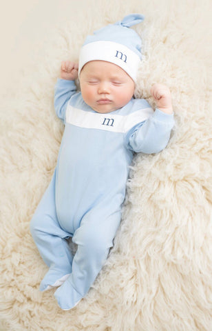 Mitch and son mini Huston baby grow and hat ms21703