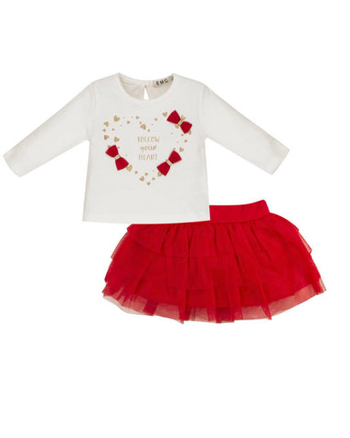 Emc toddler skirt set co3068