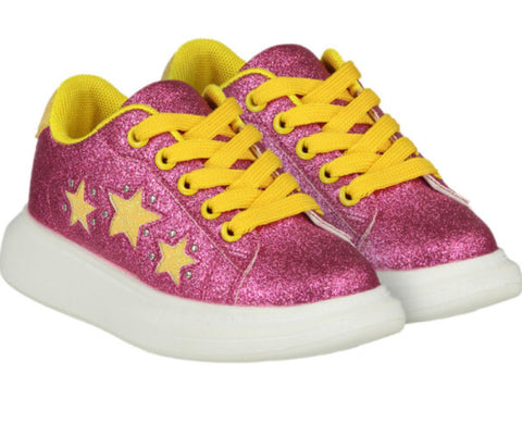 A dee queeny lipstick pink star trainers s225103
