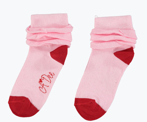 A dee Erin pink fairy ankle sock