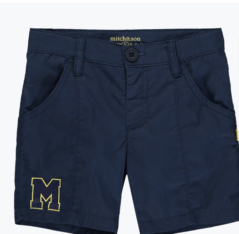Mitch and son navy Grayson court on shorts ms1333