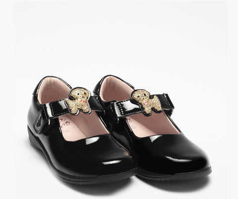 Lelli kelly poppy changeable straps black patent shoes