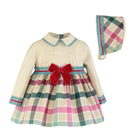 Miranda toddler dress and bonnett 125/vg