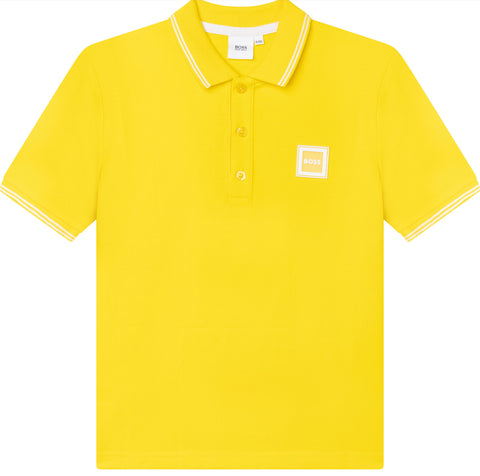 Boss short sleeve polo yellow